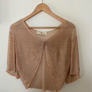 BHLDN beaded cape topper